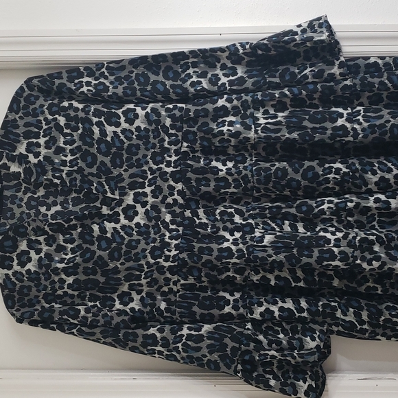 Heyson Black,  blue, grey leopard print Dress - Picture 1 of 8